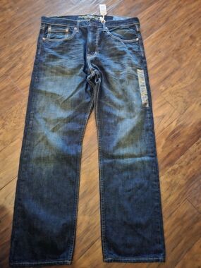 American Eagle Outfitters Indigo Straight-Leg Jeans Mens 34 X 30 Nwt